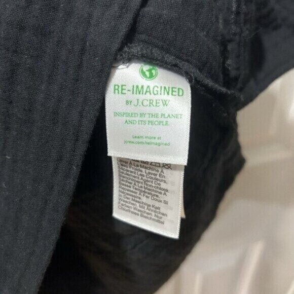 J. Crew Gauze shirt dress xs Beach Goth Grunge mobwife Minimalist Preppy - Picture 4 of 11